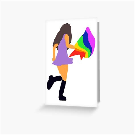 Olivia Rodrigo Sour Tour Pride Flag Greeting Card By Xolaur62