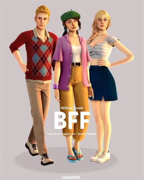 Townie Makeover Bff Household In 2023 Sims 4 Sims 4 Characters