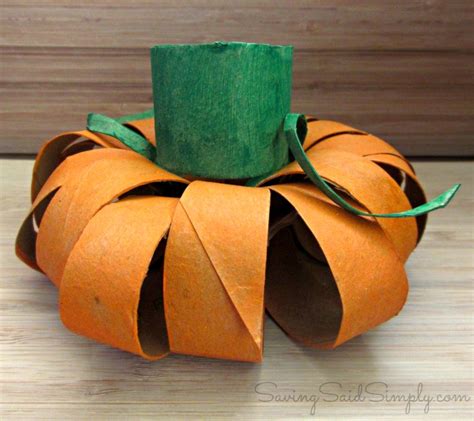 Halloween Kids Craft Toilet Paper Roll Pumpkin Raising Whasians