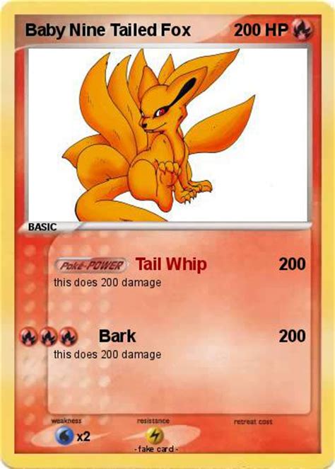 Pokémon Baby Nine Tailed Fox Tail Whip My Pokemon Card