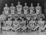 Basketball team photo, 1950-51 season, NCAA Championship team; names of ...