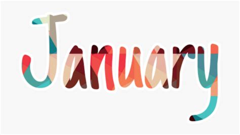 January Month Freetoedit Calligraphy Free Transparent Clipart