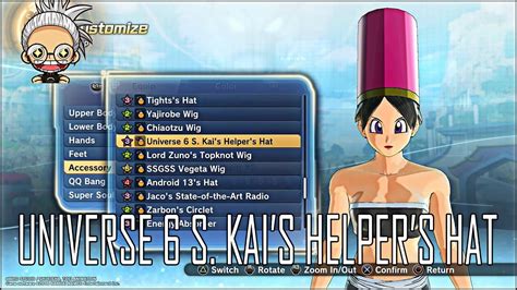 More in depth character creation system and battle adjustments. Dragon Ball Xenoverse 2 - Universe 6 S. Kai's Helper's Hat ...