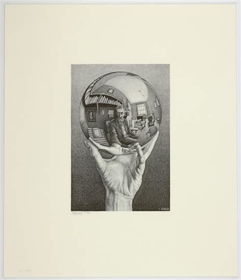 “hand With Reflecting Sphere” Facsimile Mc Escher The Official