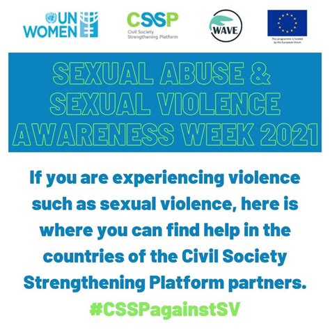 Cssp Sexual Abuse And Sexual Violence Awareness Week 2021 Wave Youth