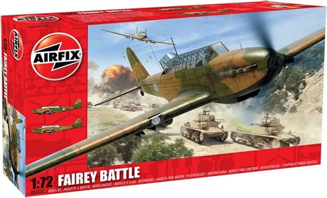 Hornby Airfix A03032 Fairey Battle 172 Scale Military Aircraft Series