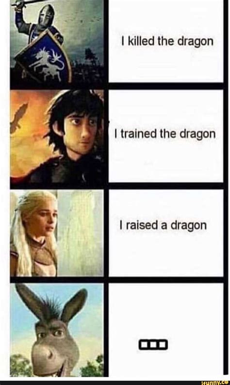 I Killed The Dragon I Trained The Dragon I Raised A Dragon Ifunny