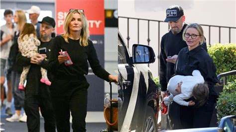 Cameron Diaz And Benji Madden Enjoys An Outing With Their Daughter