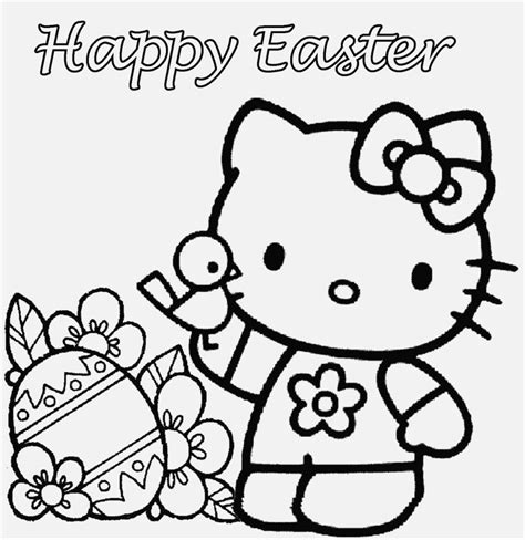 Hello Kitty Happy Easter Coloring Pages Easter Colorings Hello