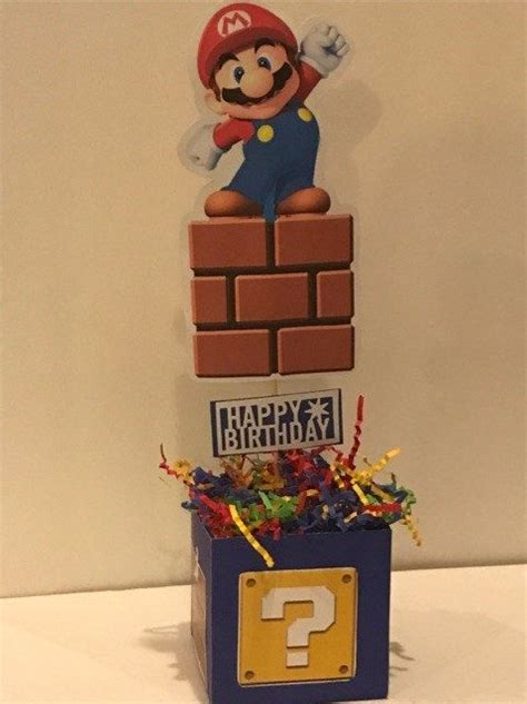 Super Mario Bros Birthday Centerpiece Mario Bros Birthday Super