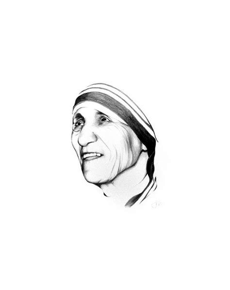 Mother teresa > quotes > quotable quote. Madre Teresa, pencil drawing, dibujo. | Fotos, Desenhos ...