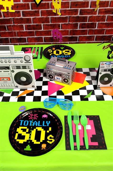 80s Tableware 80s Birthday Parties 80s Theme Party Party Themes