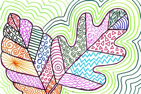 Calligraphic, scatter, art, pattern, and bristle. Leaves Art Project for Kids | Ziggity Zoom