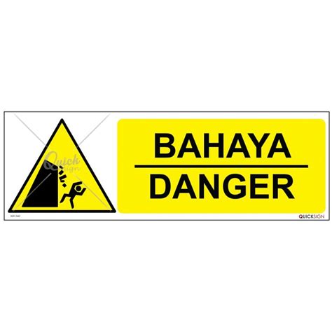 Wd042 Danger Falling Rocks Signage Safetyware Sdn Bhd