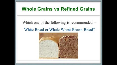 Refined grains, in contrast to whole grains, refers to grain products consisting of grains or grain flours that have been significantly modified from their natural composition. What's In Our Food 6 - Carbohydrates - Whole Grains versus ...