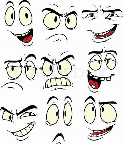 Expressions Cartoon Facial Vector Face Faces Easy