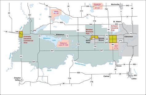 Parkland County Ownership Map List Of Hamlets In Alberta