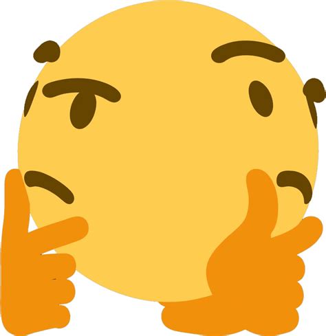 Thinking Png Emoji Really Makes You Think  Png Image Transparent