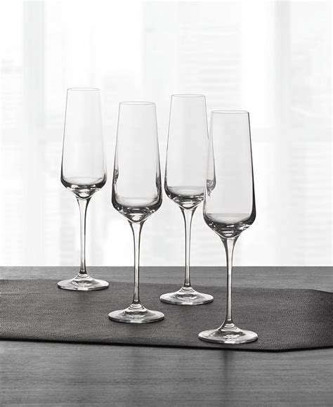 Hotel Collection Set Of 4 Flute Glasses Created For Macy S And Reviews Glassware Dining Macy S