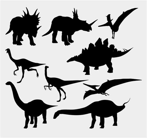 Dinosaur Silhouette Printable