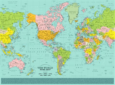This World Map Pin Points 1200 Songs Right Where They Should Be