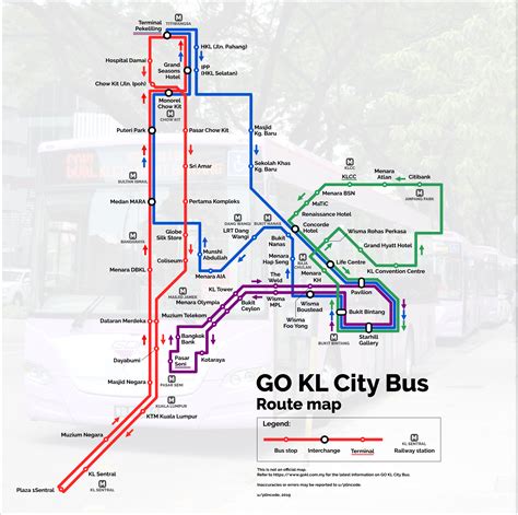 Go Kl City Bus Route Map Rmalaysia