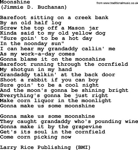 moonshine by the byrds lyrics with pdf
