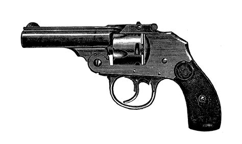 Digital Stamp Design Gun Stock Illustrations Vintage Pistol Images
