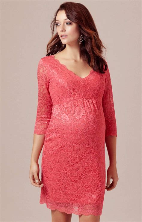 Coral Plus Size Lace Dresses