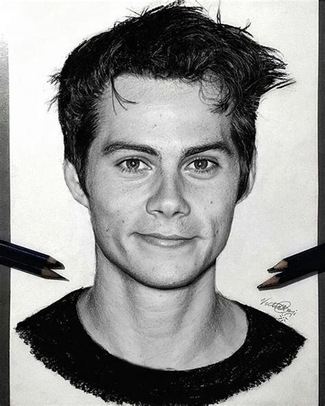 Amazingly Realistic Portrait Of Dylan Obrien By 17 Year Old