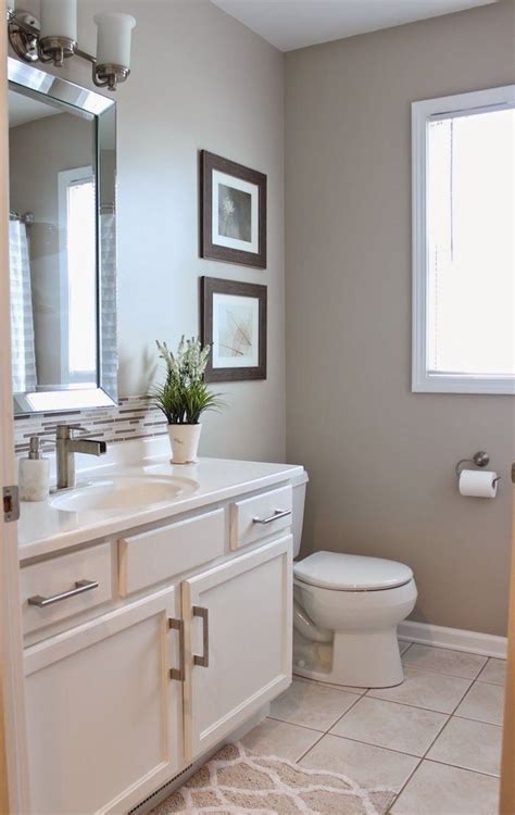 46 Simple Guest Bathroom Makeover Ideas On A Budget Beige Tile