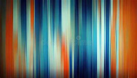 Color Stripes Abstract Background Orange Blue Line Ai Generated Stock