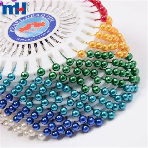 4438mm Colorful Pearl Ball Shaped Head Straight Pins Hijab Sewing Needle