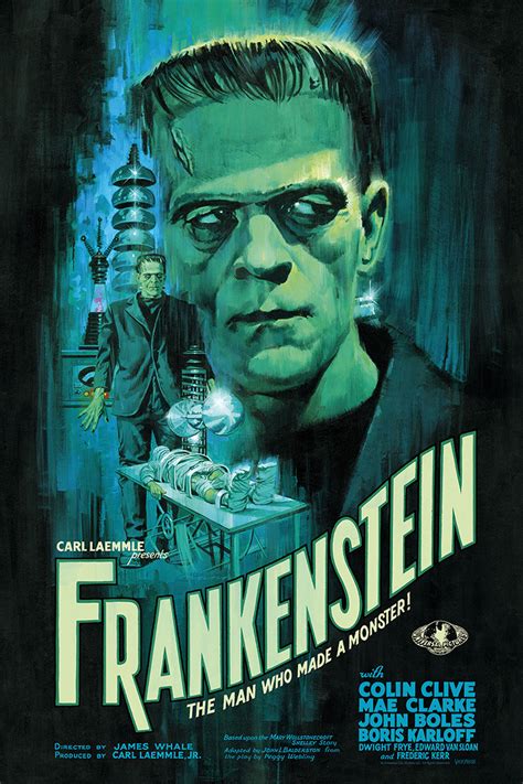 Frankenstein By Paul Mann Home Of The Alternative Movie Poster Amp