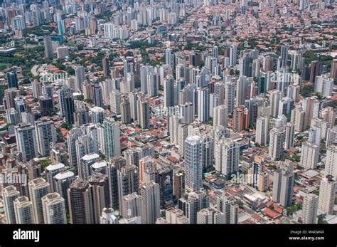 Aerial View Of Sao Paulo Brazil Stock Photo Alamy