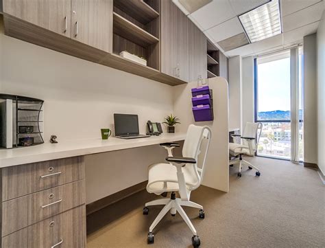 Sort coworking spaces by shared and dedicated desks, barista coffee. Wilshire Boulevard Office Space