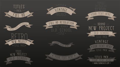 Install these fonts before trying to use these graphics. Retro Style Vintage Titles - Premiere Pro Templates ...