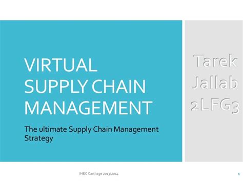 Virtual Supply Chain Management