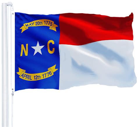 G128 North Carolina State Flag 150d Quality Polyester 3x5 Ft Printed