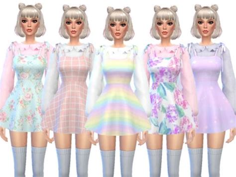 10 Super Cute Dresses Found In Tsr Category Sims 4 Female Everyday