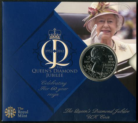 2012 The Queens Diamond Jubilee £5 Brilliant Uncirculated Coin Pack