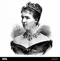 María Amalia de Braganza, 1831-1853, la princesa portuguesa, xilografía ...