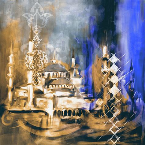 Painting 756 2 Sultan Ahmet Mosque Painting By Mawra Tahreem Fine Art