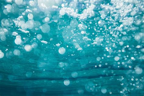 Hd Wallpaper Underwater Photography Of Water Bubbles Untitled Blue