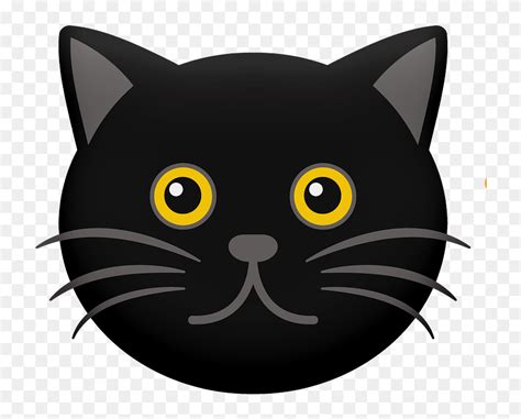 Download Cartoon Black Cat Face Clipart Cartoon Black Cats Png