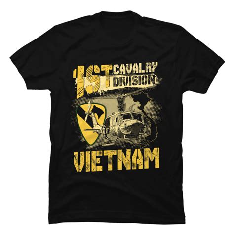 Uh1 Huey Helicopter 1st Cavalry Division Vietnam Veteran Buy T Shirt