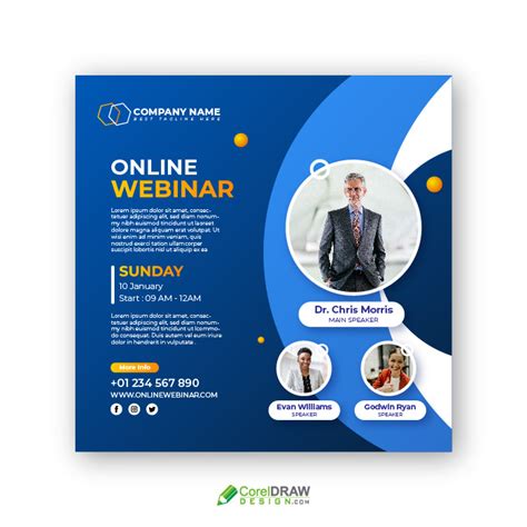 Download Professional Corporate Live Online Webinar Poster Banner