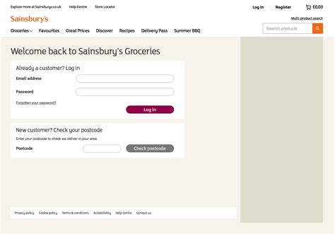 Fresh Food Delivery Sainsburys Summer Bbq Grocery Online Web App