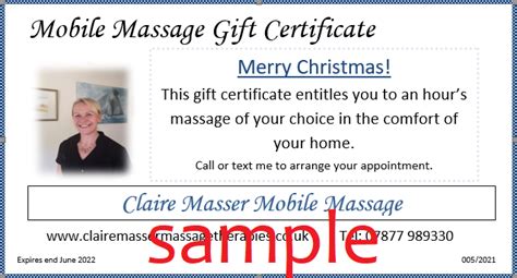 claire masser mobile massage therapist