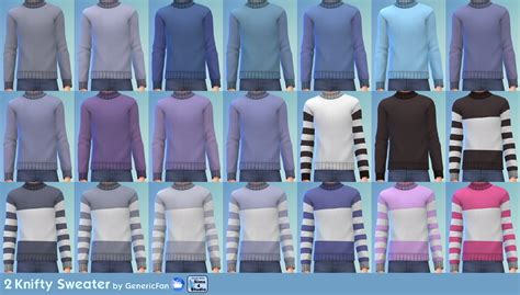 Mod The Sims Knifty Sweater Nifty Knitting Recolor